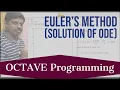 GNU OCTAVE MATLAB Program Solution of ODEs by Euler s Method
