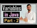 Variables in Java by Deepak Hindi - Part 2