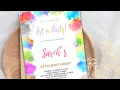 Paint Birt ay Invitations How to Edit on Zazzle YouTube Etsy zazzle