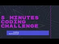 5 minutes coding challenge FizzBuzz