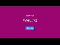 JavaScript Tutorial Changing Background Color Displaying Hex Code