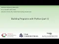 Python Software Carpentry workshop 10-11 Nov 2020 - Building Programs with Python part 1