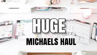 Huge Michaels Haul SHOP WITH ME Happy Planner Reset At Home With Quita