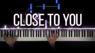 the carpenters close to you piano cover with strings with lyrics u0026 piano sheet 