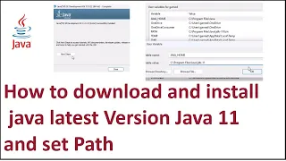 How to download and install java latest Version Java 11 and set Path