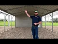 20x31x8 Utility Carport Walkthrough