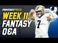 FantasyPros Live Week 11 Q A with Mike Tagliere 2020 Fantasy Football