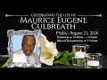 St Margaret of Scotland Funeral Service for Maurice Eugene Culbreath