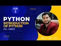 Introduction Of Python Lecture 9 Python Complete Course