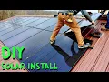 INSTALLING MINI RAIL RACKING SOLAR PANELS