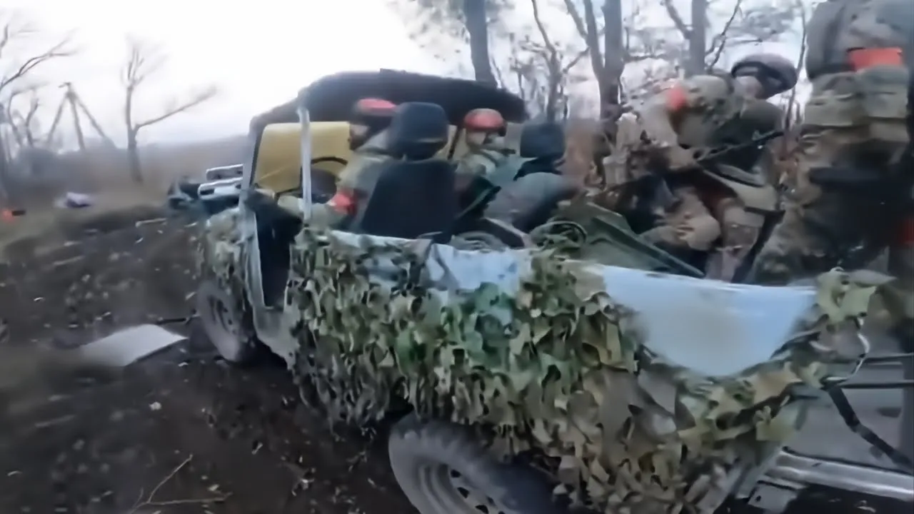 Russian Infantry Film Them Driving Over A Minefield