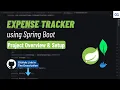 Project Overview and Setup Expense Tracker Spring Boot Projects Hindi