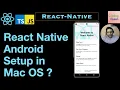 React-Native Android-Setup in Mac-OS With Android Studio