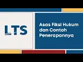 Download Lagu Asas Fiksi Hukum dan Contoh Penerapannya