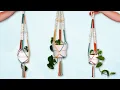 4 Color Macrame Plant Hanger with Beads