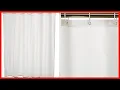 Amazon Basics Fabric Shower Curtain with Grommets and Hooks - 72 x 72 Inch White