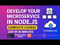 Build Your First Node js Microservice User Service from Zero to Cloud 2026