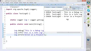 53 Apache Log4J API Console File Appenders