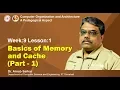 COA Module 04 - Lecture 01 Basics of Memory and Cache Part-1