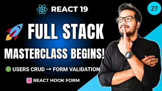 React Hook Form Validation Tutorial Validate Forms with API Errors CRUD Tutorial - Ep 27