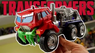 When Hasbro KO Upscaled Their Own Stuff Transformers Prime Beast Hunters Voyager Optimus Prime 