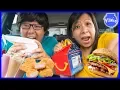 Letting the person in FRONT of me DECIDE what I EAT for 24 HOURS Food Challenge Scavenger Hunt