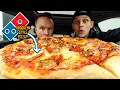Eating Domino s 25 BROOKLYN-STYLE PIZZA with Pepperoni Italian Sausage