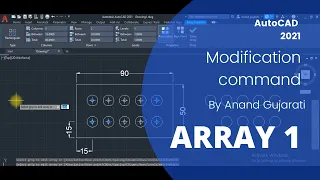 CAD Array Rectangle Modification Command