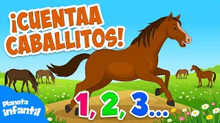 Los caballitos 🎠🐴¡Aprendamos a contar juntos! 🎶Canción Infantil con Enseñanza