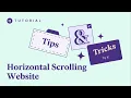 How to Create a Horizontal Scrolling Website Advanced PRO