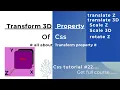 transform 3d property translate3d in css css tutorial