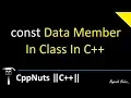Const Data Member In C