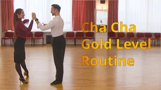 Cha Cha Gold Level Choreography | Close Hip Twist Spiral, Walks and Whisks