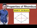 Properties of Rhombus - Grade 9 3rd Quarter MathTeacherGon