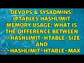 iptables hashlimit memory usage What is the difference between -hashlimit-htable-size and