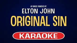 Download Elton John - Original Sin (Karaoke Version) MP3