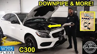 Upgraded DOWNPIPE COIL PLUGS on 2015 Mercedes C300 W205