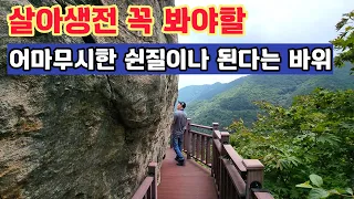 초보 운전자 2륜구동 차량 주의! 오서산 기슭기 오지산골 임도 속 부끄러워 숲속에 숨어있는 내원사 쉰질이나 된다는 어마무시한 바위가있는 산 썸네일