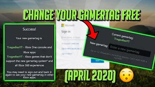 HOW TO CHANGE YOUR XBOX GAMERTAG FOR FREE 2020 2 TIMES WITH PROOF