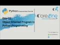 Object Oriented Program Python Programming