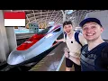 FIRST CLASS Bullet Train From Jakarta to Bandung, Indonesia!