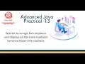 Range Servlet YCMOU TYBCA Adv Java Practical 1 3 Asterix Solution