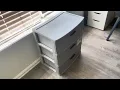 Sterilite 3 Drawers Wide Weave Tower Plastic Storage Organization Review Large drawers for storage