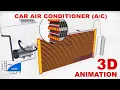 Car Air Conditioner - How Does It Work 3D Animation