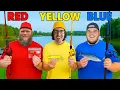 Download Lagu RED vs BLUE vs YELLOW - One Color Fishing Challenge!