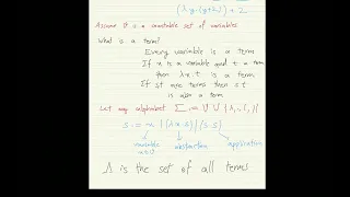 Lecture 1 - Introduction to Lambda Calculus and its Syntax