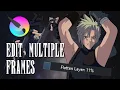 Krita 5 Animation Tutorial - Edit Multiple Frames Flattening Layers Problem