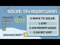 347 Top K Frequent Elements - LeetCode JavaScript