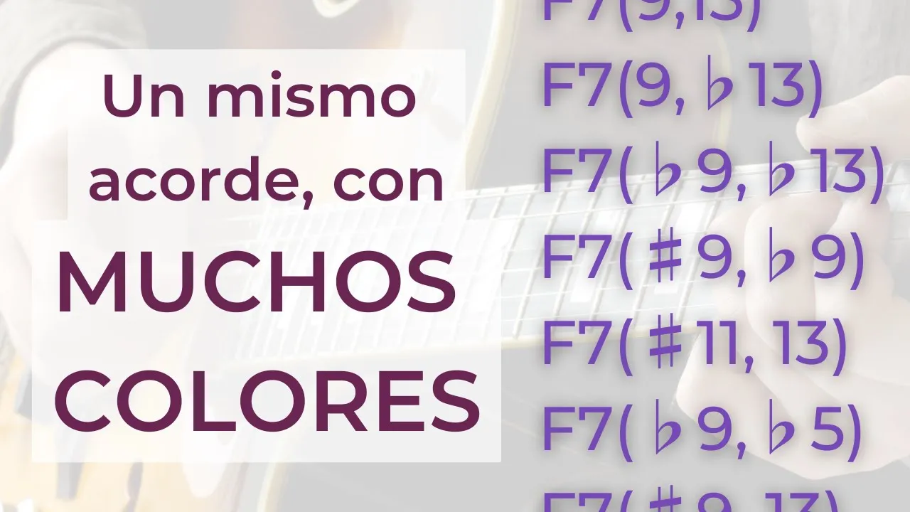Las 8 ESCALAS posibles para un ACORDE DOMINANTE: De 0 a 100