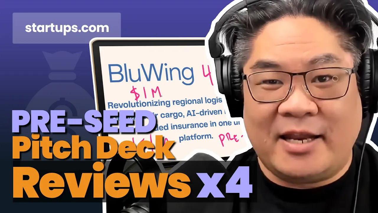 We Review 4 VERY DIFFERENT PRE-SEED Startup Pitch Decks!